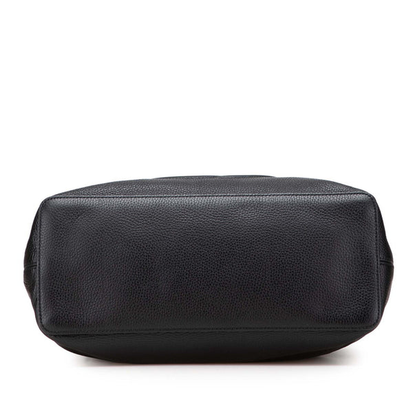 グッチ インターロッキングG ソーホー ハンドバッグ ショルダーバッグ 2WAY 536194 ブラック レザー レディース GUCCI 【中古】