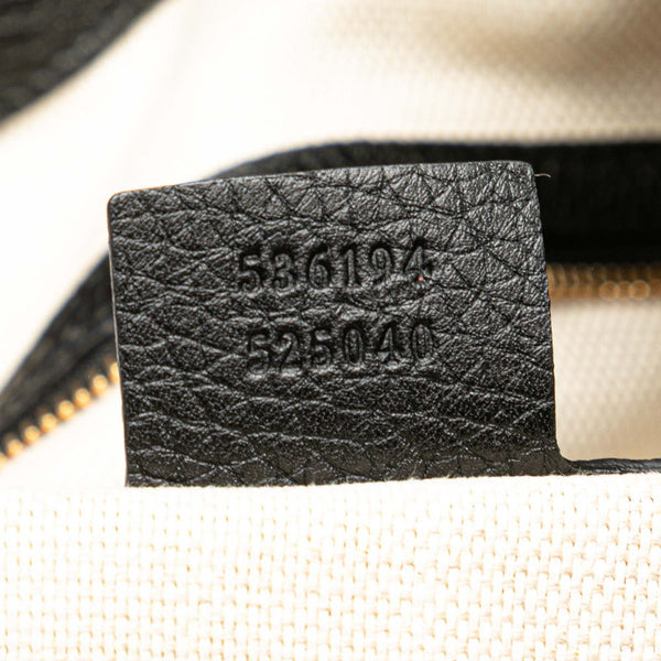 グッチ インターロッキングG ソーホー ハンドバッグ ショルダーバッグ 2WAY 536194 ブラック レザー レディース GUCCI 【中古】