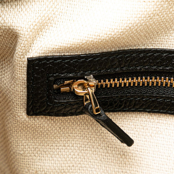 グッチ インターロッキングG ソーホー ハンドバッグ ショルダーバッグ 2WAY 536194 ブラック レザー レディース GUCCI 【中古】