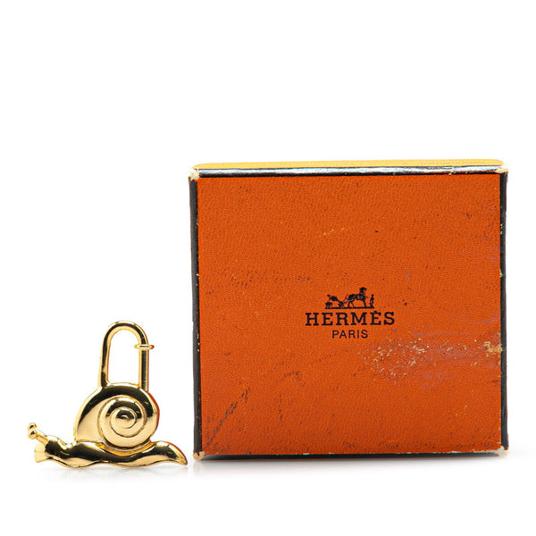 エルメス カタツムリ 1995年限定 カデナ チャーム ゴールド メッキ レディース HERMES 【中古】