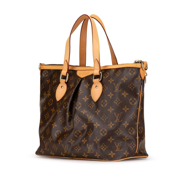 ルイ ヴィトン モノグラム パレルモPM ハンドバッグ ショルダーバッグ 2WAY M40145 ブラウン PVC レザー レディース LOUIS VUITTON 【中古】