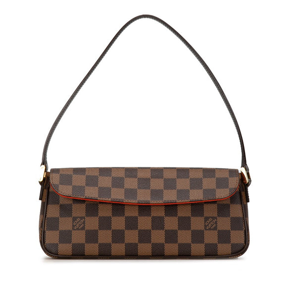 ルイ ヴィトン ダミエ レコレーター ワンショルダーバッグ ハンドバッグ N51299 ブラウン PVC レザー レディース LOUIS VUITTON 【中古】