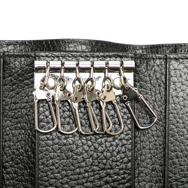 サルヴァトーレフェラガモ ガンチーニ キーケース ブラック レザー レディース Salvatore Ferragamo 【中古】