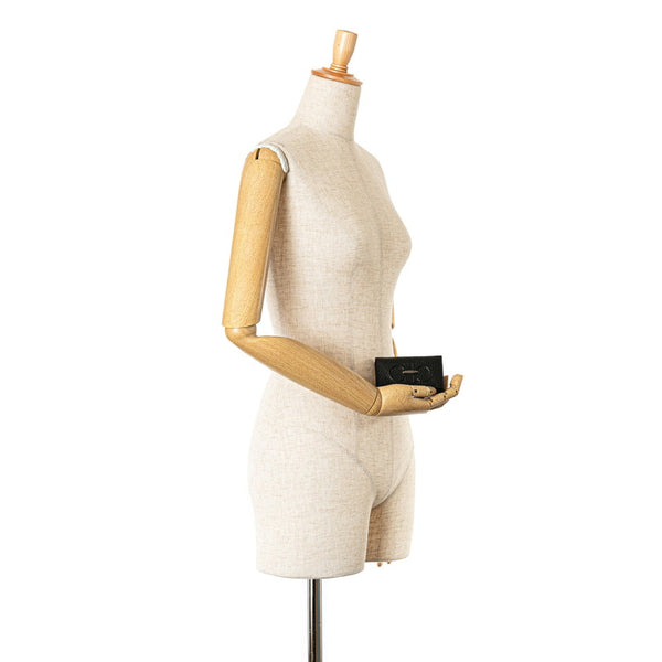 サルヴァトーレフェラガモ ガンチーニ キーケース ブラック レザー レディース Salvatore Ferragamo 【中古】