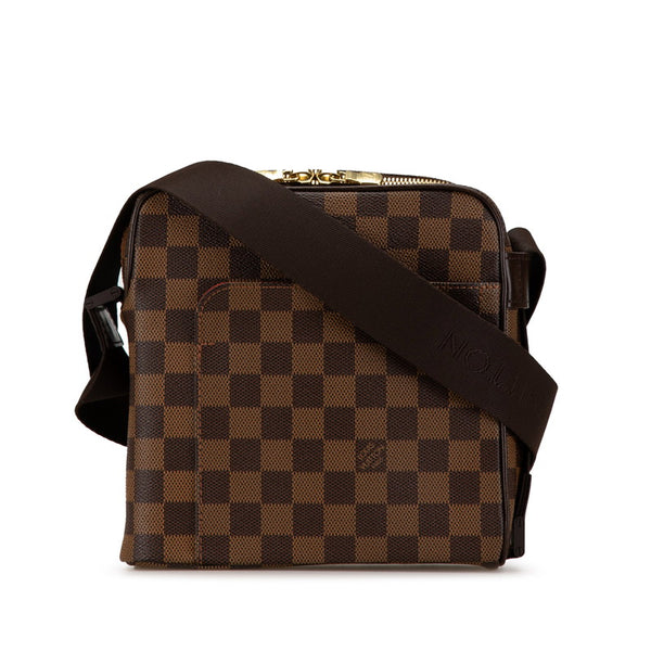 ルイ ヴィトン ダミエ オラフPM 斜め掛け ショルダーバッグ N41442 ブラウン PVC レザー レディース LOUIS VUITTON 【中古】