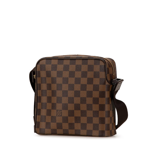 ルイ ヴィトン ダミエ オラフPM 斜め掛け ショルダーバッグ N41442 ブラウン PVC レザー レディース LOUIS VUITTON 【中古】