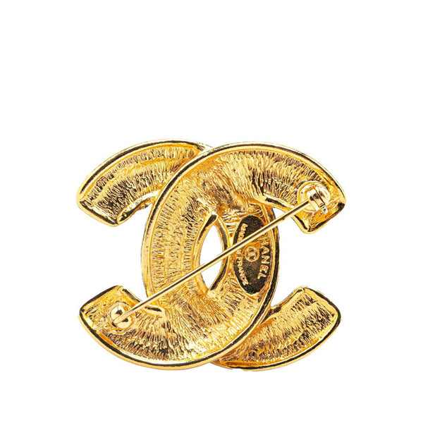 シャネル ヴィンテージ マトラッセ ココマーク ブローチ ゴールド メッキ レディース CHANEL 【中古】