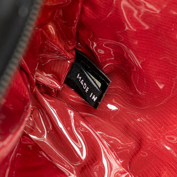 シャネル 旧トラベルライン ハンドバッグ ミニハンドバッグ ブラック ホワイト ナイロン レディース CHANEL 【中古】