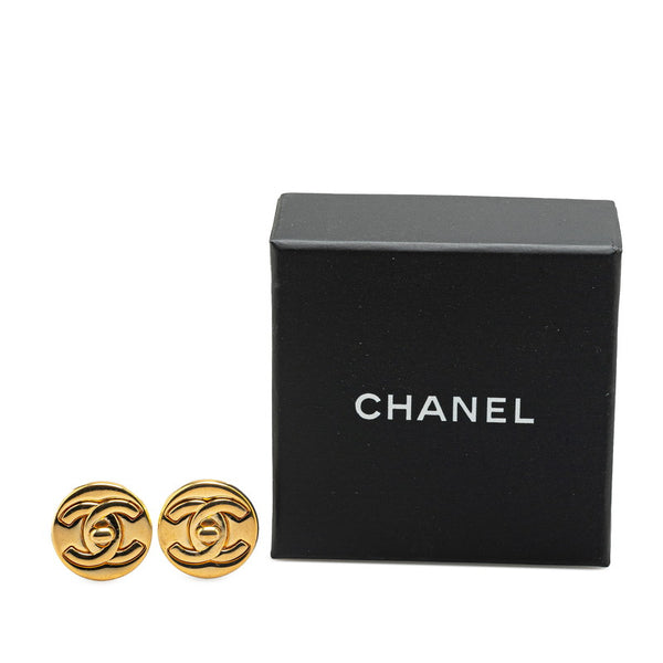シャネル ヴィンテージ ココマーク ターンロック イヤリング ゴールド メッキ レディース CHANEL 【中古】