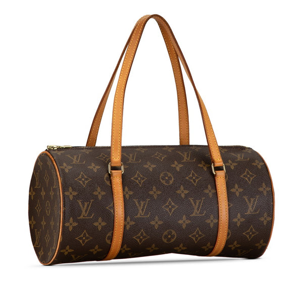 ルイ ヴィトン モノグラム パピヨン30 ハンドバッグ M51385 ブラウン PVC レザー レディース LOUIS VUITTON 【中古】