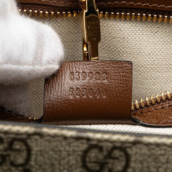 グッチ GGスプリーム GGスモール ハンドバッグ ショルダーバッグ 2WAY 659983 ベージュ ブラウン PVC レザー レディース GUCCI 【中古】