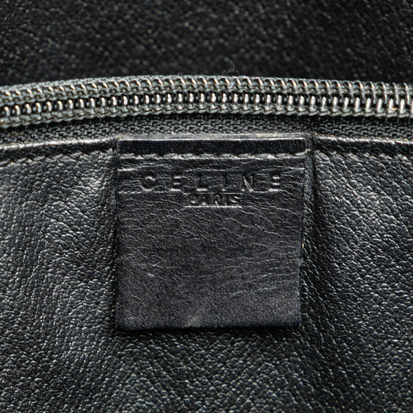セリーヌ マカダム ハンドバッグ トートバッグ ブラック ブラウン PVC レザー レディース CELINE 【中古】