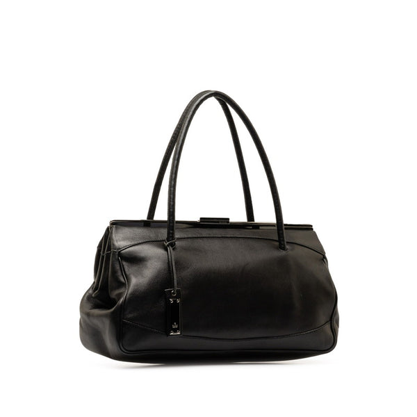 グッチ ハンドバッグ 92726 ブラック レザー レディース GUCCI 【中古】