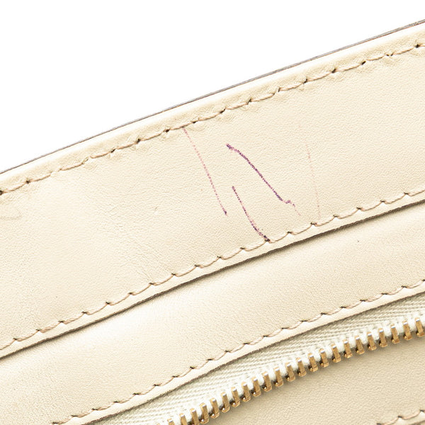 グッチ GGキャンバス メイフェア シェリーライン トートバッグ ベージュ ホワイト キャンバス レザー レディース GUCCI 【中古】