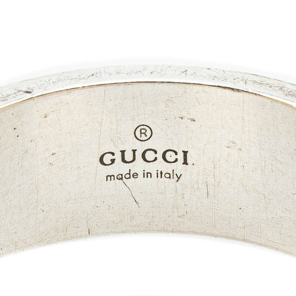グッチ ブランデッドG リング 指輪 #24 SV925 シルバー メンズ GUCCI 【中古】
