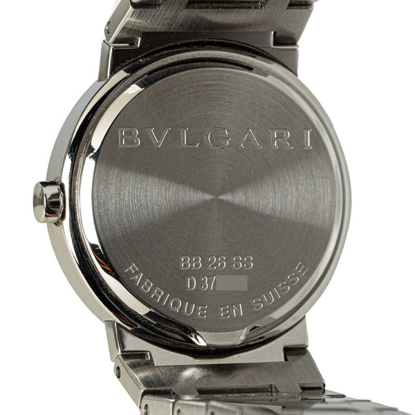 ブルガリ ブルガリブルガリ 腕時計 BB26SS クオーツ ブラック文字盤 ステンレススチール レディース BVLGARI 【中古】