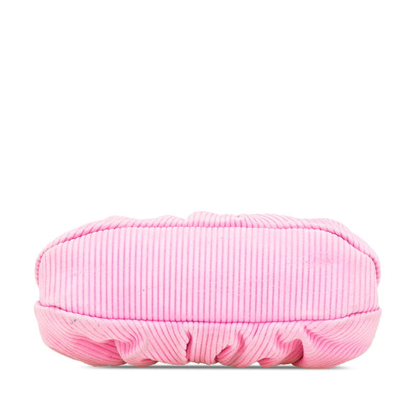 フェンディ ピーカブークリック チェーン ショルダーバッグ 8BP118 ピンク スウェード レディース FENDI 【中古】