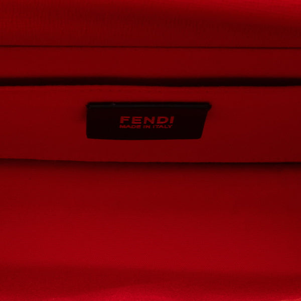 フェンディ デミジュール ハンドバッグ ショルダーバッグ 2WAY 8BT222 オレンジ レッド シルバー レザー レディース FENDI 【中古】