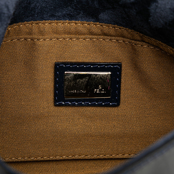 フェンディ マンマバケット ワンショルダーバッグ 8BR180 ブラック エナメル レディース FENDI 【中古】