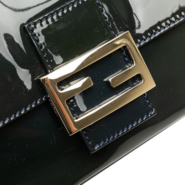 フェンディ マンマバケット ワンショルダーバッグ 8BR180 ブラック エナメル レディース FENDI 【中古】