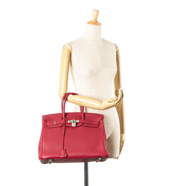 エルメス バーキン35 ハンドバッグ ローズ系 トゴ レディース HERMES 【中古】