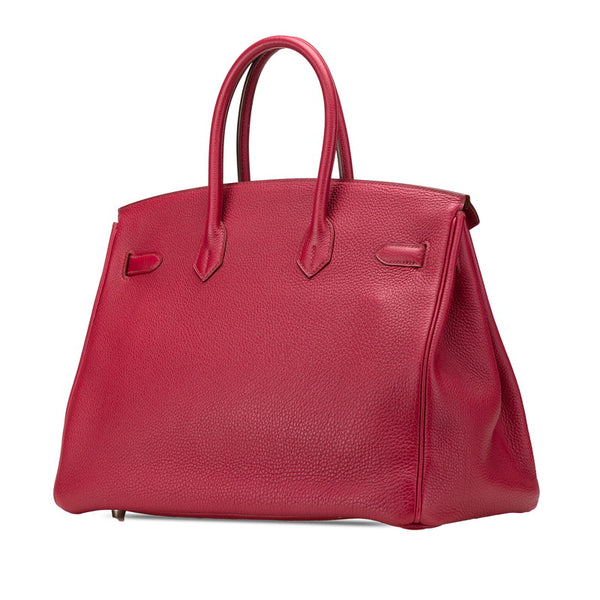 エルメス バーキン35 ハンドバッグ ローズ系 トゴ レディース HERMES 【中古】