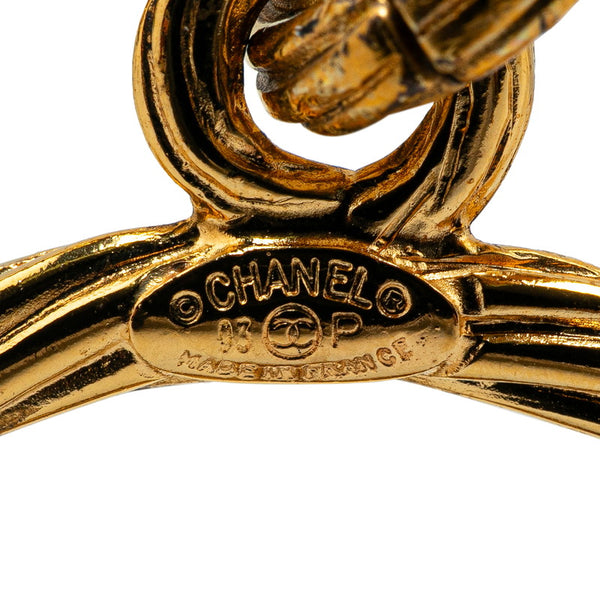 シャネル ヴィンテージ ココマーク ラウンド ロングネックレス ゴールド メッキ レディース CHANEL 【中古】