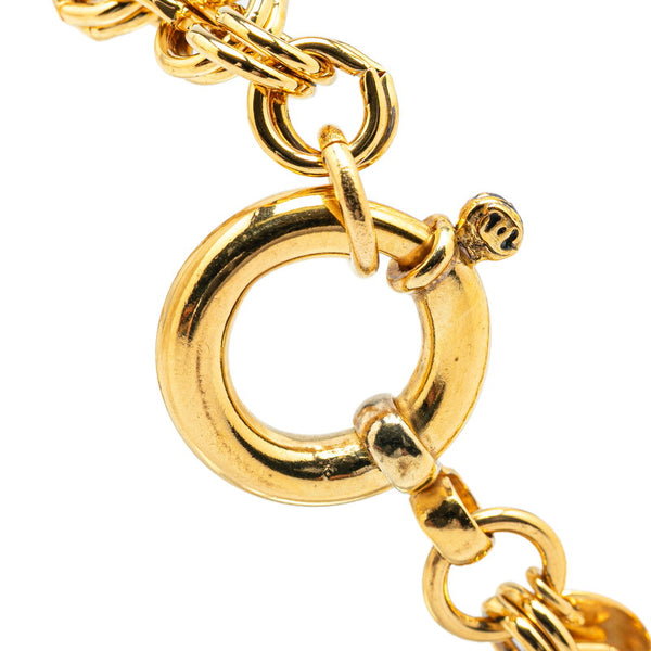 シャネル ヴィンテージ ココマーク ラウンド ロングネックレス ゴールド メッキ レディース CHANEL 【中古】