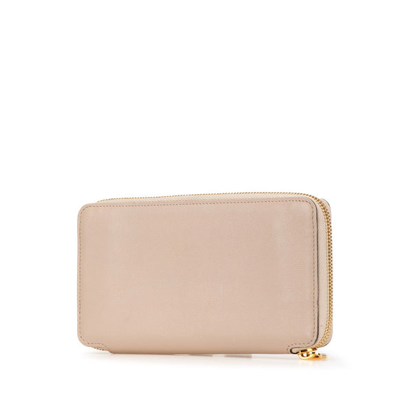 ルイ ヴィトン パルナセア ポルトフォイユイエナ ラウンドファスナー 長財布 M58265 ブラウン レザー レディース LOUIS VUITTON 【中古】