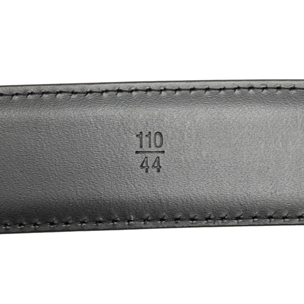 ルイ ヴィトン サンチュール クラシック ベルト 110/40 M6843 ブラック シルバー レザー メンズ LOUIS VUITTON 【中古】