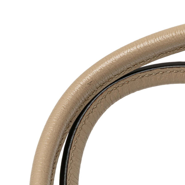 グッチ GGスプリーム トートバッグ ショルダーバッグ 2WAY 659983 ベージュ ホワイト PVC レザー レディース GUCCI 【中古】