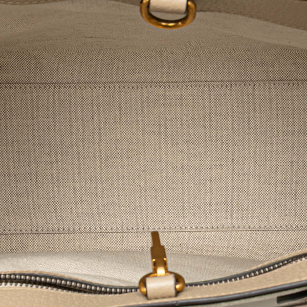 グッチ GGスプリーム トートバッグ ショルダーバッグ 2WAY 659983 ベージュ ホワイト PVC レザー レディース GUCCI 【中古】