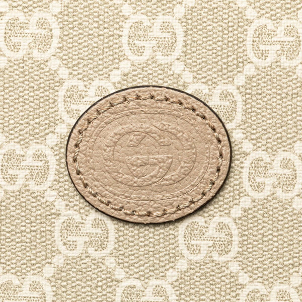 グッチ GGスプリーム トートバッグ ショルダーバッグ 2WAY 659983 ベージュ ホワイト PVC レザー レディース GUCCI 【中古】