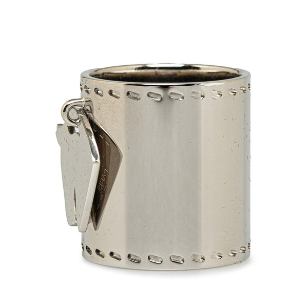 エルメス ホース モチーフ 筒型 スカーフリング シルバー メタル レディース HERMES 【中古】