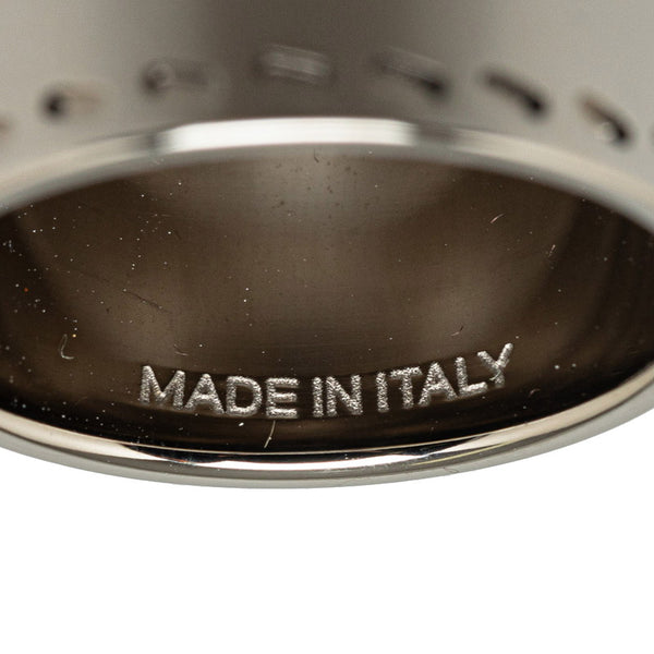 エルメス ホース モチーフ 筒型 スカーフリング シルバー メタル レディース HERMES 【中古】