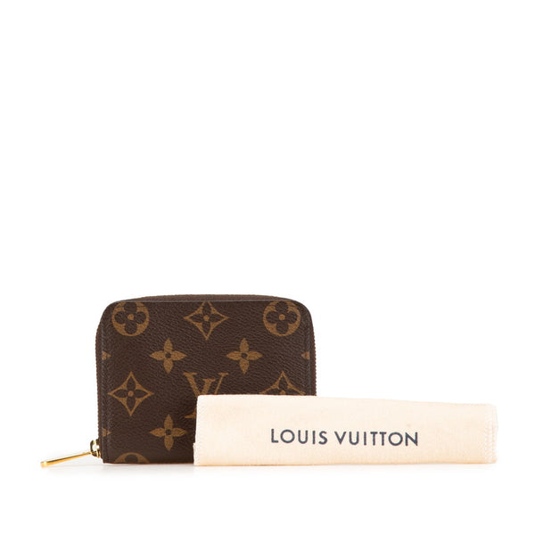 ルイ ヴィトン モノグラム ジッピー コインパース コインケース 小銭入れ M60067 ブラウン PVC レザー レディース LOUIS VUITTON 【中古】