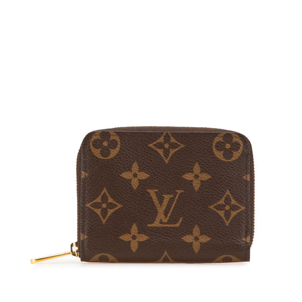 ルイ ヴィトン モノグラム ジッピー コインパース コインケース 小銭入れ M60067 ブラウン PVC レザー レディース LOUIS VUITTON 【中古】