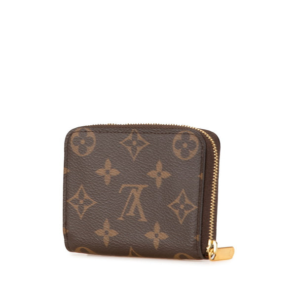 ルイ ヴィトン モノグラム ジッピー コインパース コインケース 小銭入れ M60067 ブラウン PVC レザー レディース LOUIS VUITTON 【中古】