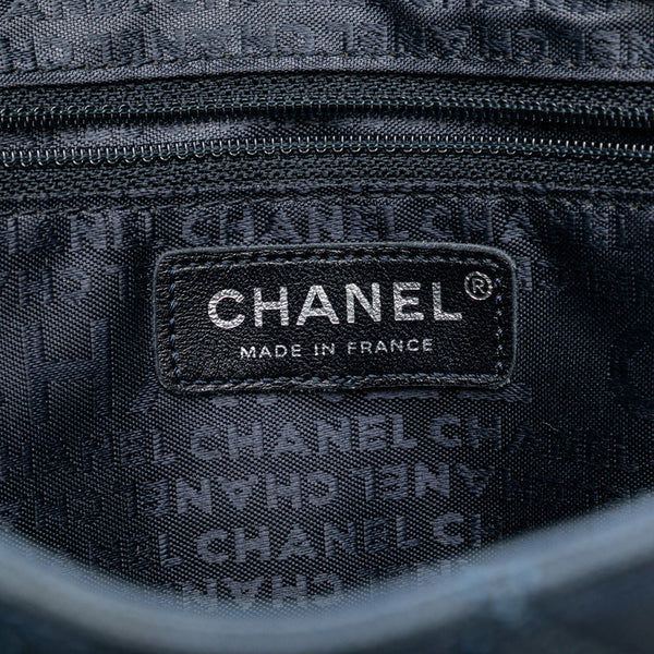 シャネル マトラッセ ココマーク 復刻トート トートバッグ ブルー キャンバス キャビアスキン レディース CHANEL 【中古】