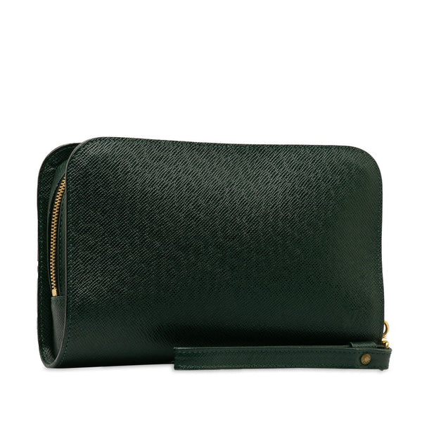 ルイ ヴィトン タイガ バイカル セカンドバッグ クラッチバッグ M30184 エピセア グリーン レザー レディース LOUIS VUITTON 【中古】