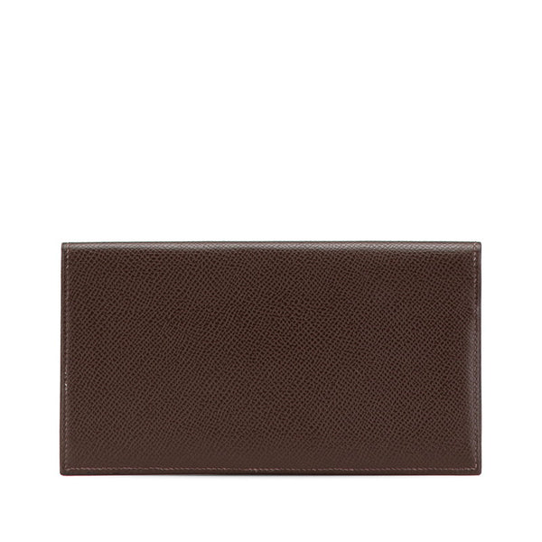 エルメス MC2 フレミング 札入れ エベーヌ ダークブラウン ヴォーエプソン レディース HERMES 【中古】