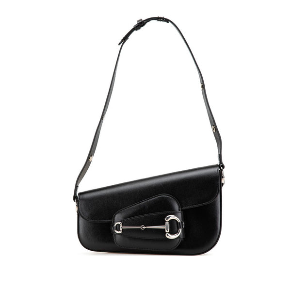 グッチ ホースビット ワンショルダーバッグ 764155 ブラック レザー レディース GUCCI 【中古】