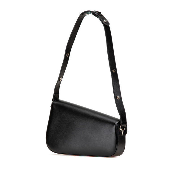 グッチ ホースビット ワンショルダーバッグ 764155 ブラック レザー レディース GUCCI 【中古】