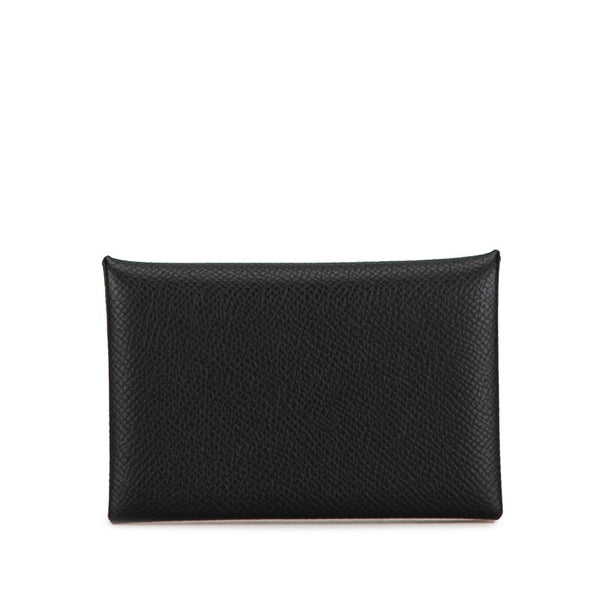 エルメス カルヴィ カードケース コインケース ブラック ヴォーエプソン レディース HERMES 【中古】