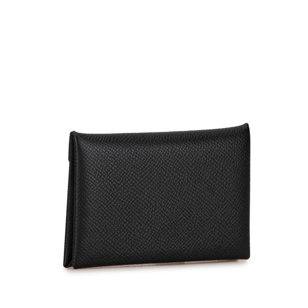エルメス カルヴィ カードケース コインケース ブラック ヴォーエプソン レディース HERMES 【中古】