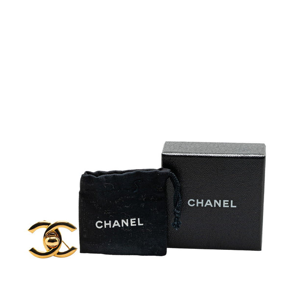 シャネル ヴィンテージ ターンロック ココマーク ブローチ ゴールド メッキ レディース CHANEL 【中古】