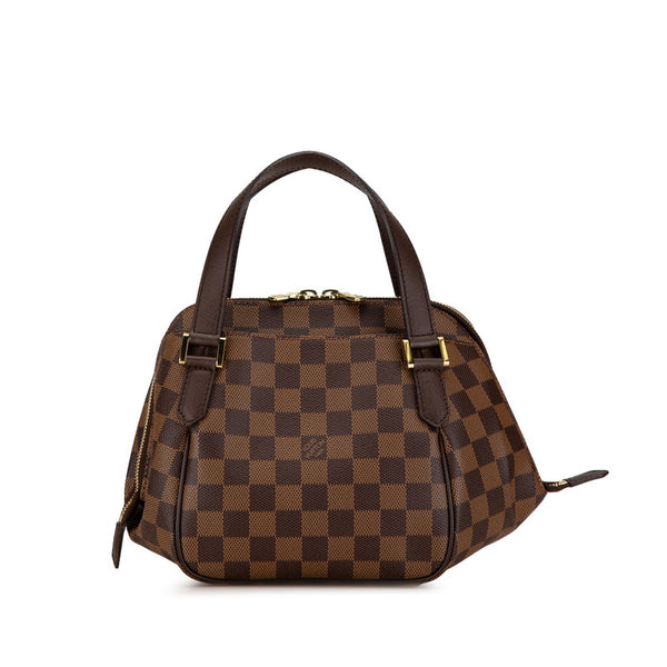 ルイ ヴィトン ダミエ ベレムPM ミニハンドバッグ N51173 ブラウン PVC レザー レディース LOUIS VUITTON 【中古】