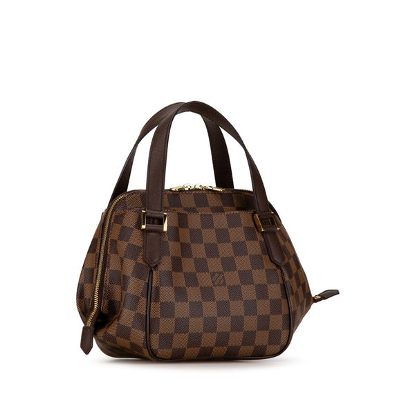 ルイ ヴィトン ダミエ ベレムPM ミニハンドバッグ N51173 ブラウン PVC レザー レディース LOUIS VUITTON 【中古】
