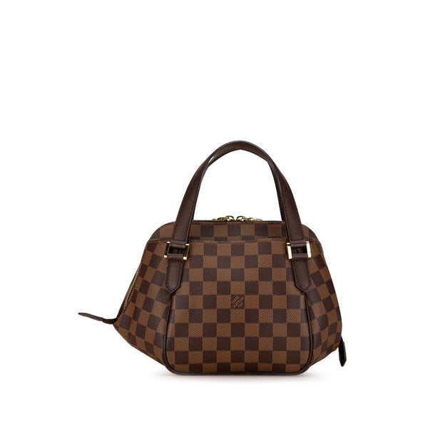 ルイ ヴィトン ダミエ ベレムPM ミニハンドバッグ N51173 ブラウン PVC レザー レディース LOUIS VUITTON 【中古】