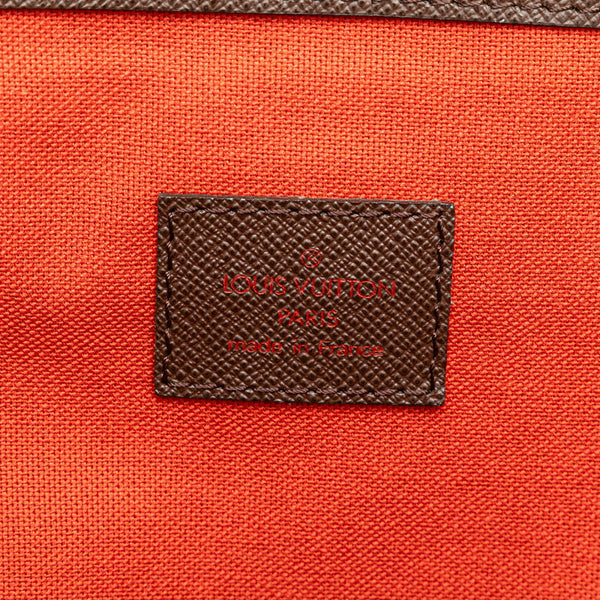 ルイ ヴィトン ダミエ ベレムPM ミニハンドバッグ N51173 ブラウン PVC レザー レディース LOUIS VUITTON 【中古】
